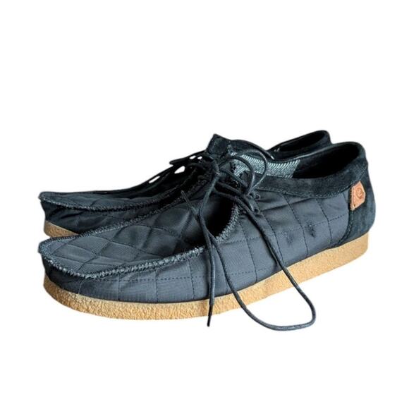 Clarks Shacre II Step Moccasin Boots Men 12 Black Textile 26162714 Shoes Lace Up main image 6